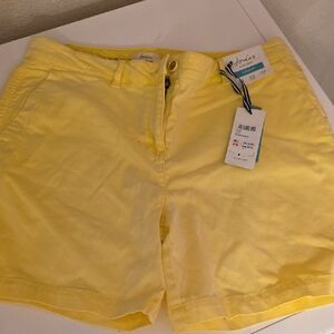 Joules Yellow Bermudas Casual Summer Shorts